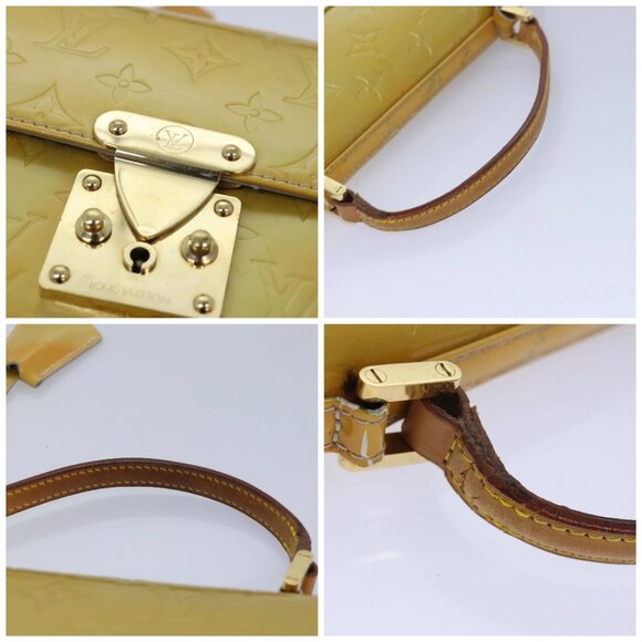 LOUIS VUITTON Monogram Vernis Spring street Hand Bag Gris M91029 LV Auth 84706 - Picture 16 of 16